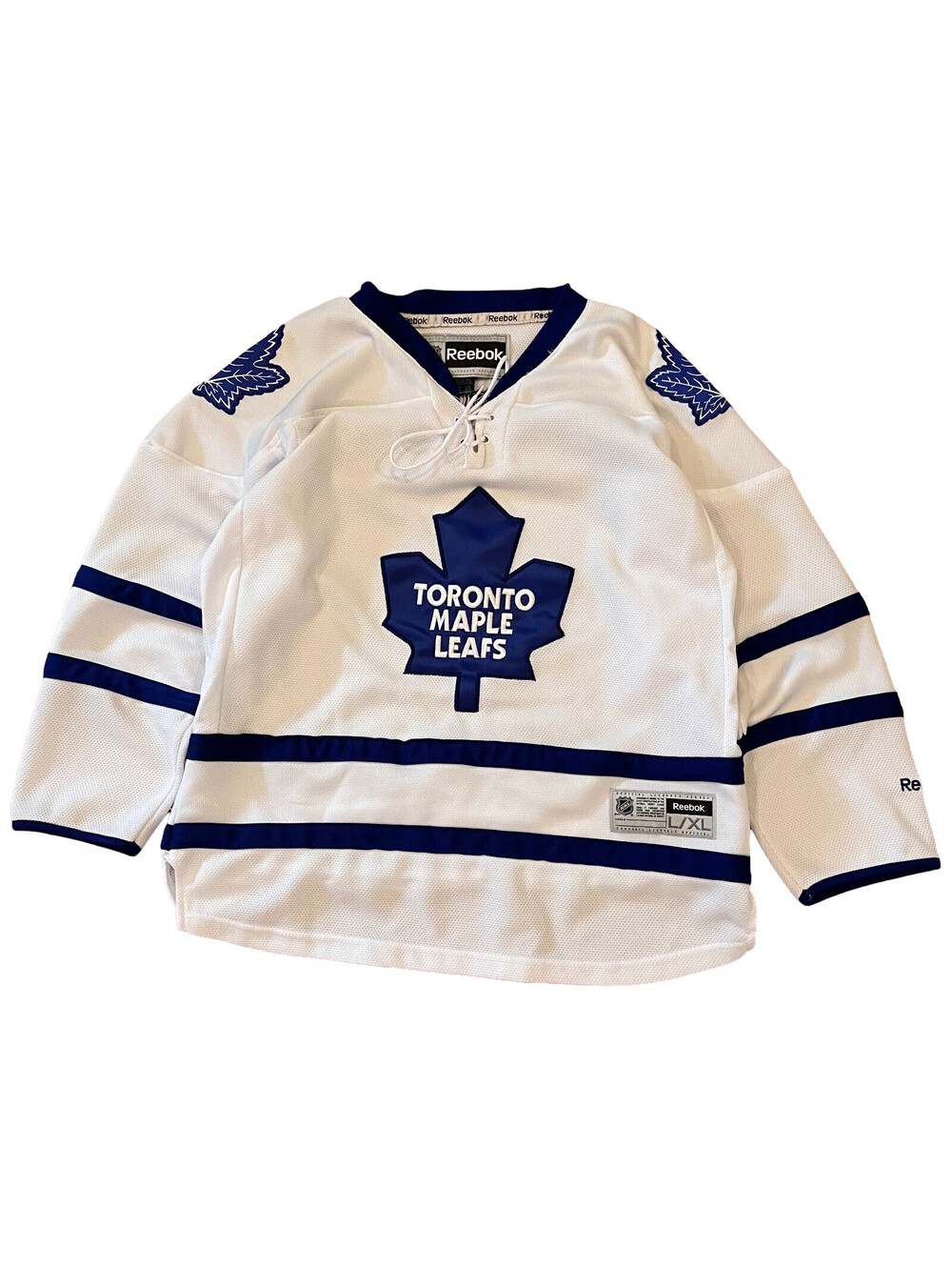 Toronto Maple Leafs Youth Size L/XL White Reebok NHL Hockey Jersey
